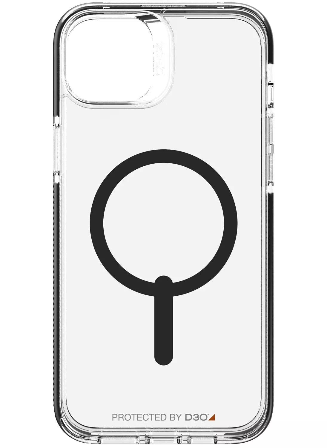 غطاء حماية Gear4 Santa Cruz Snap مصمم لهاتف iPhone 14 PLUS متوافق مع MagSafe مع حماية D3O من الصدمات حتى 13 قدمًا / 4 أمتار - أسود