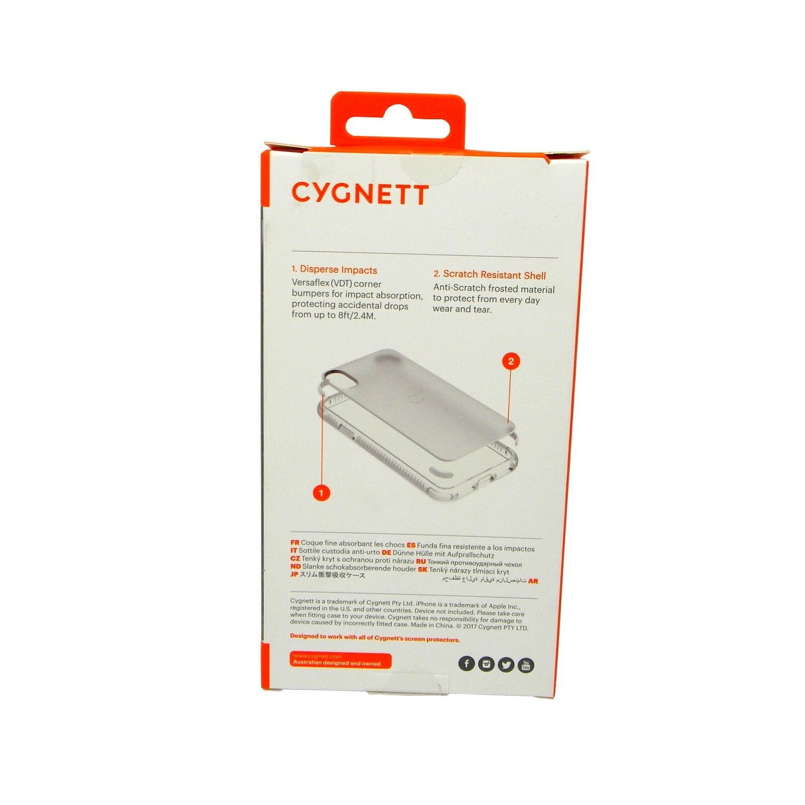 جراب حماية Cygnett Orbit لهاتف iPhone X CY2259CPORB