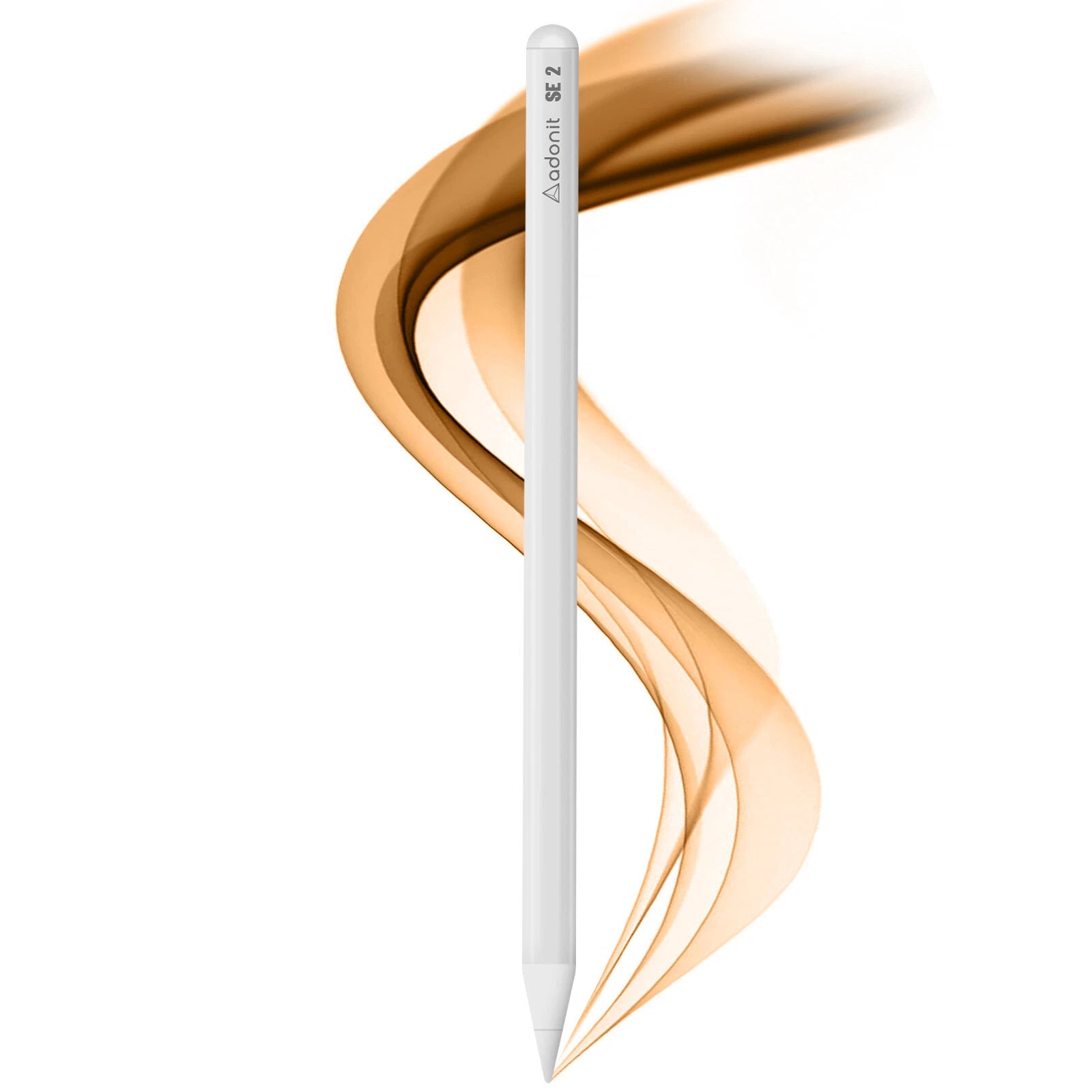 قلم مغناطيسي من Adonit لجهاز iPad بتقنية Palm Reject 10H Autonomy، باللون الأبيض
