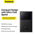 عرض القائمة الأصلية Baseus Star Lord Powerbank 10K mAh 30W مع شاشة رقمية أسود