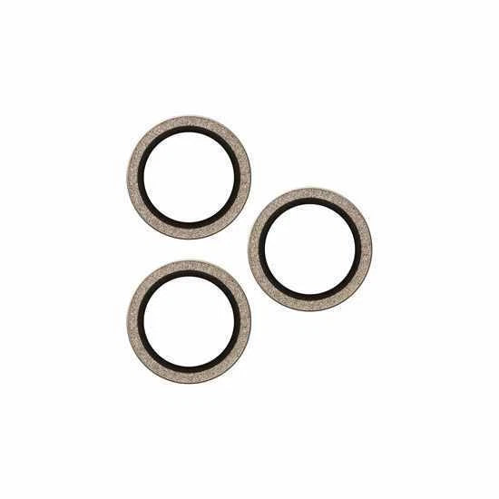 خزنة حماية الكاميرا من بانزر جلاس. حلقات بصرية لهاتف آيفون 16 برو 6.3 (2024)