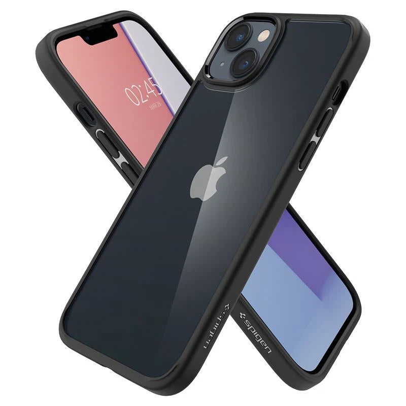 جراب Spigen SGP Crystal Hybrid لهاتف Apple iPhone 14 6.1 - أسود شفاف