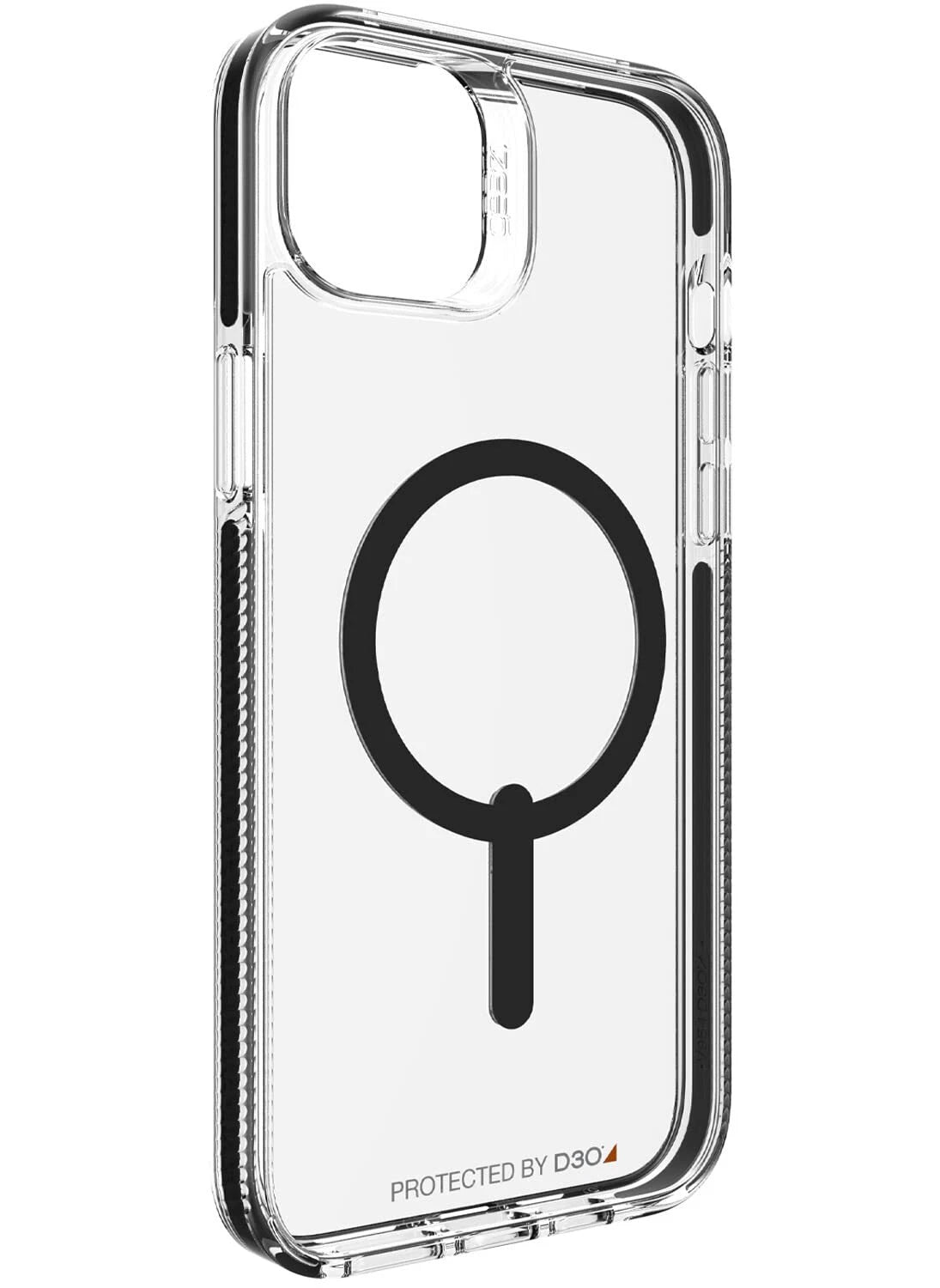 غطاء حماية Gear4 Santa Cruz Snap مصمم لهاتف iPhone 14 PLUS متوافق مع MagSafe مع حماية D3O من الصدمات حتى 13 قدمًا / 4 أمتار - أسود