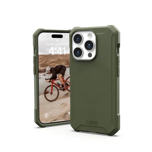 UAG iPhone 15 Pro Case 6.1" Essential Armor Olive Drab, Magnet for Magsafe