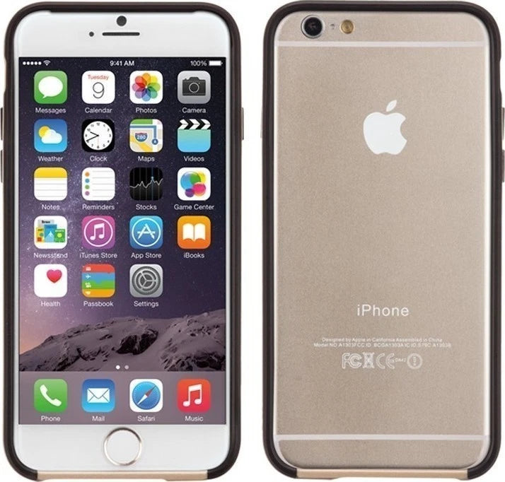 جراب Case-mate Tough Frame BUMPER لهاتف Apple iPhone 6 6S - أسود شامبانيا 