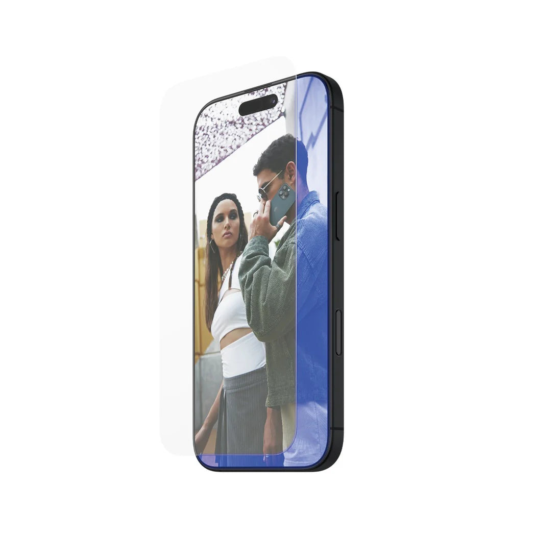 PanzerGlass SAFE by PG EyeCare Anti-Blue Light Screen Protector – Ultra-Wide Fit for iPhone 16 / iPhone 15 (6.1″)