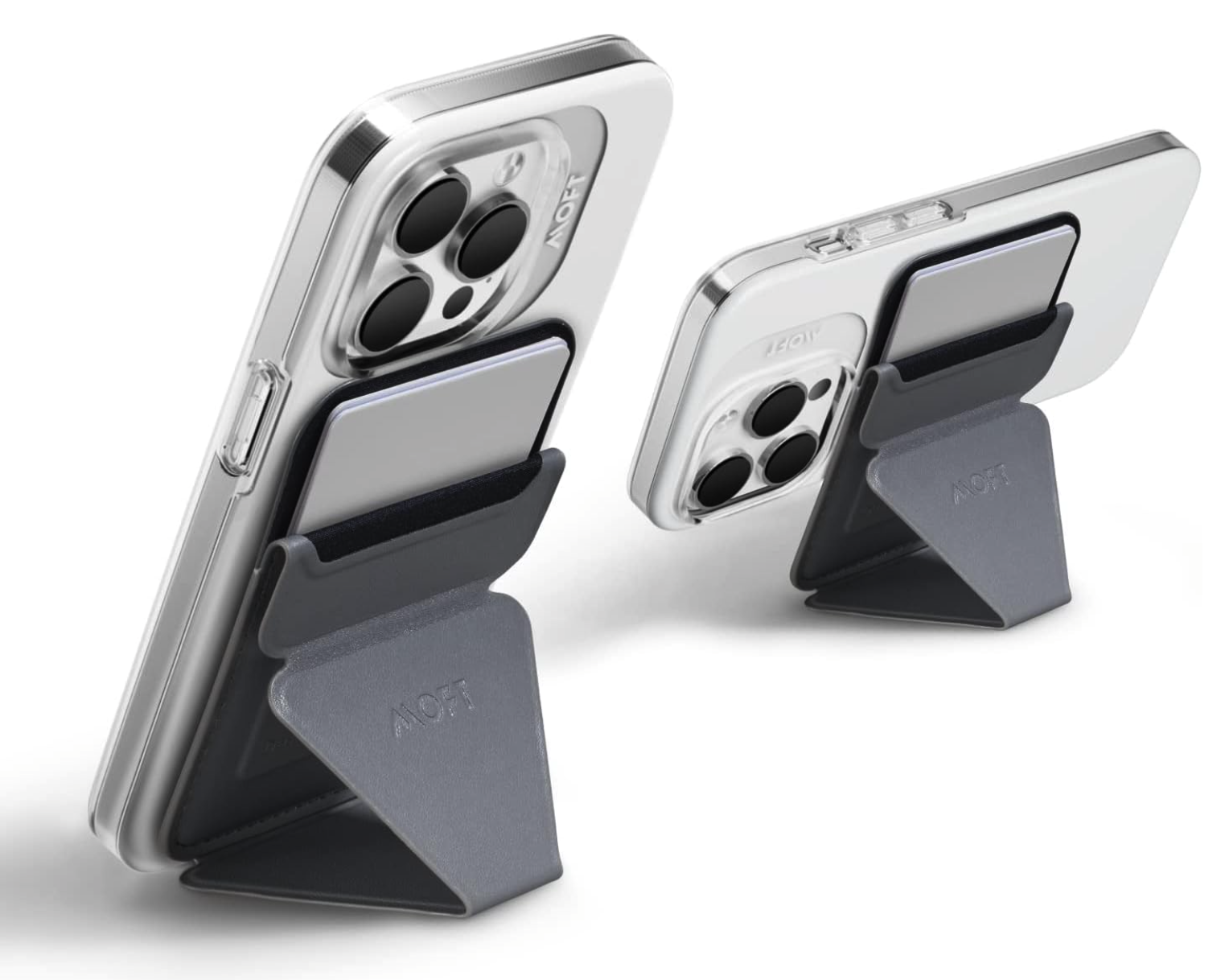 حامل هاتف ومحفظة موفت سناب أون باللون الرمادي الداكن