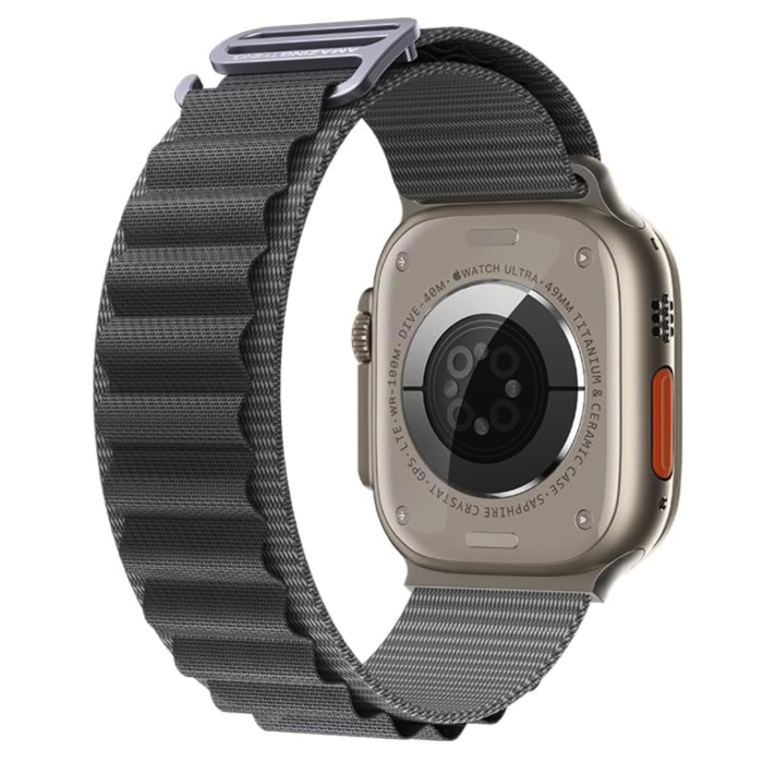 سوار تيتان الرياضي من Amazing Thing لساعة Apple Watch مقاس 41/40/38 مم، رمادي فضائي