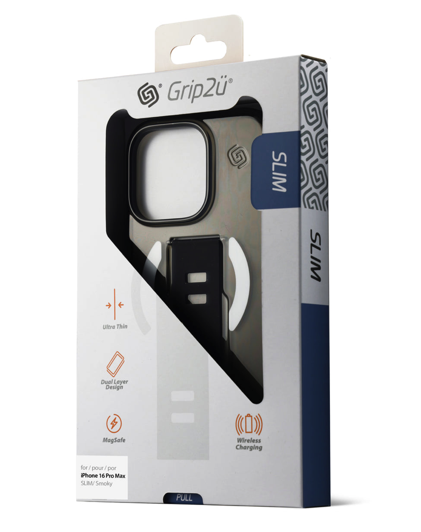Grip2u Slim MagSafe Case for iPhone 16 Pro (Grey)