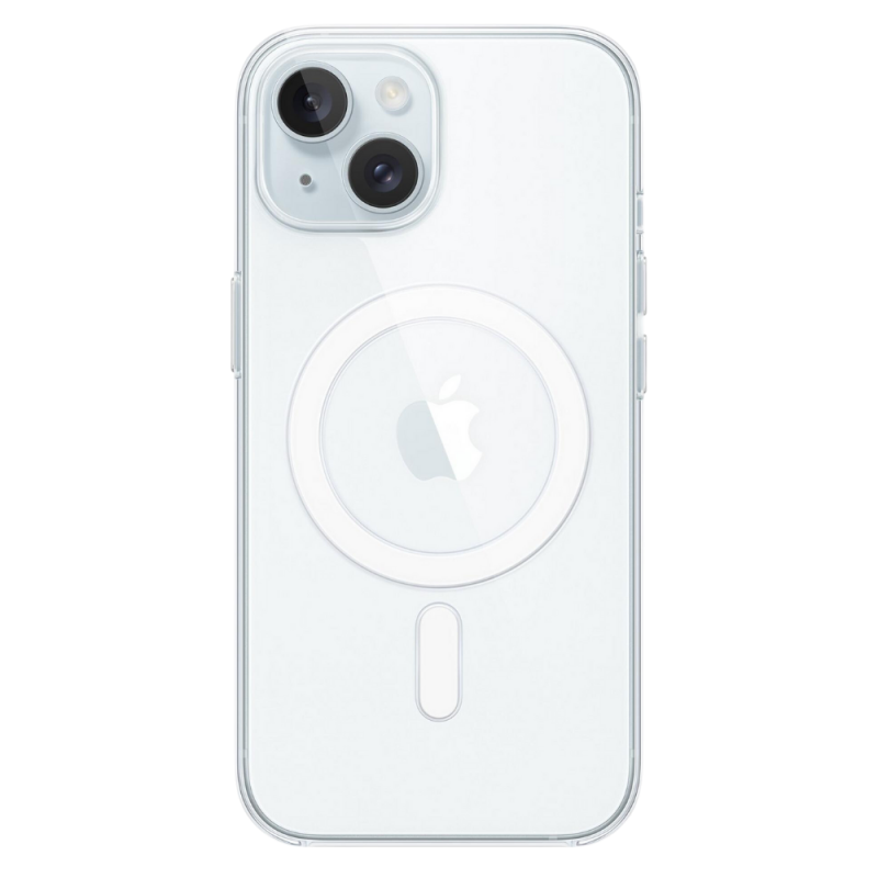 جراب شفاف من Apple مع MagSafe لجهاز iPhone 15 Plus