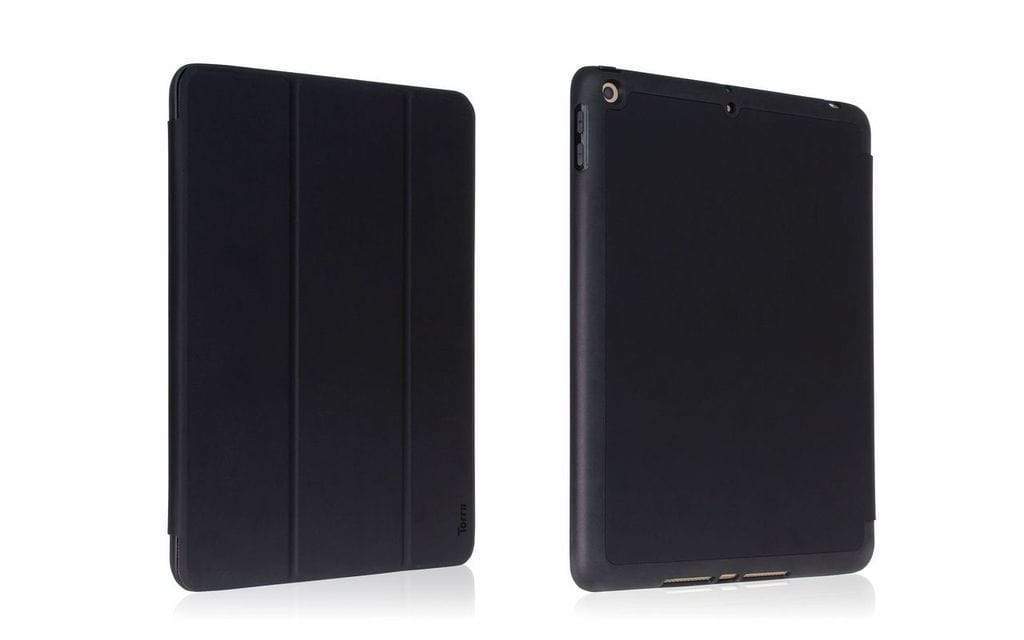 جراب توريو بلس لجهاز آيباد برو 11 مع فتحة لبطاقة الهوية وقلم رصاص، أسود