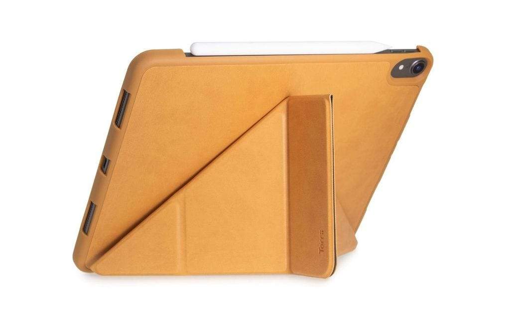 جراب Torrio Plus لجهاز iPad Pro 11 مزود بخاصية التعرف على الوجه وفتحة قلم رصاص، لون بني
