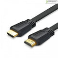 كابل HDMI مسطح من يوجرين ED015 بطول 3 أمتار، أسود