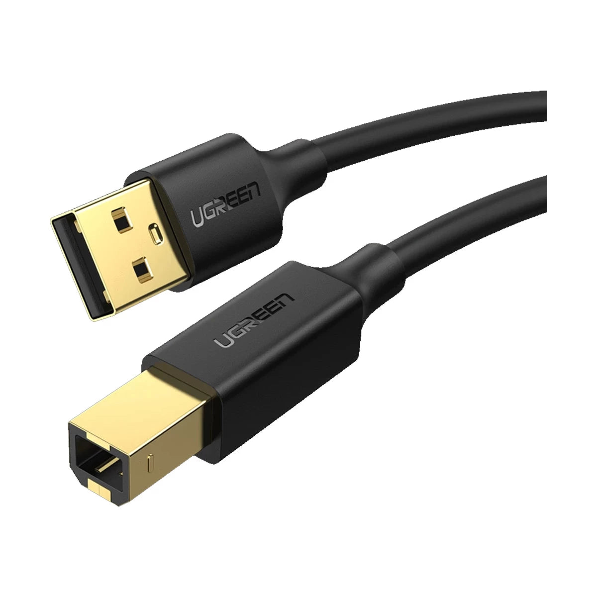 كابل طباعة يوجرين USB 2.0 AM إلى BM بطول 1.5 متر، أسود