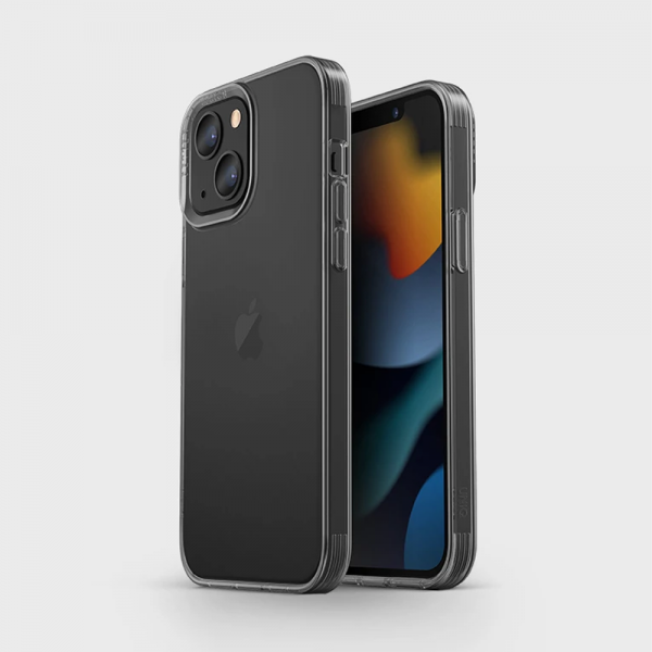 واقي هواء هجين من Uniq لهاتف iPhone 6.1 (2021) - مدخن (رمادي اللون)