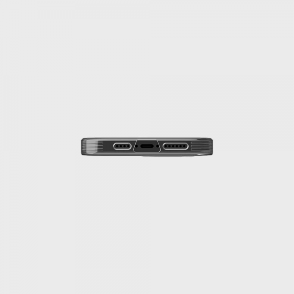 واقي هواء هجين من Uniq لهاتف iPhone 6.1 (2021) - مدخن (رمادي اللون)