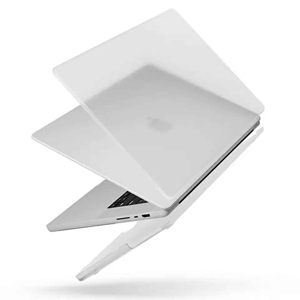 Macbook Pro 14", cover Husk Pro Dove, transparent