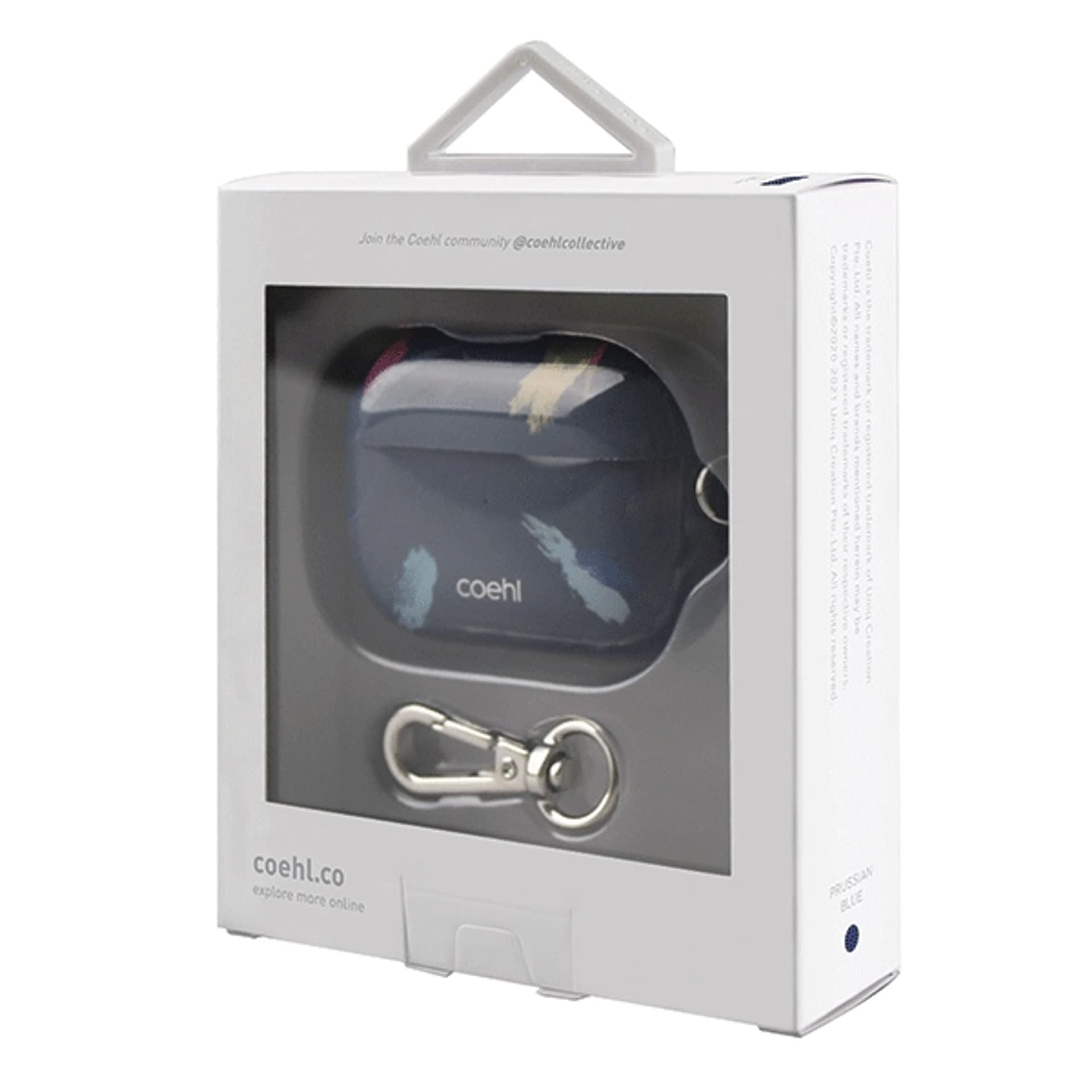 Uniq Case Coehl Reverie Airpods Pro أزرق/أزرق بروسي 