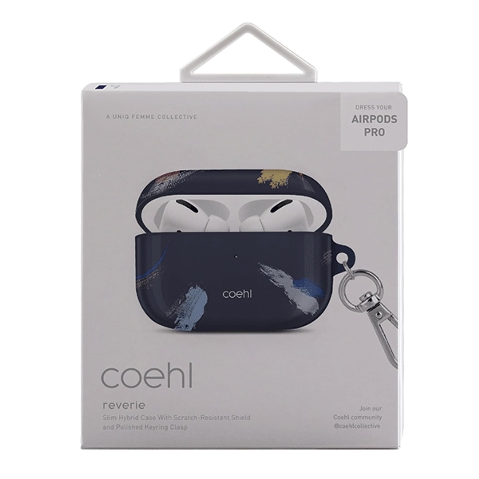 Uniq Case Coehl Reverie Airpods Pro أزرق/أزرق بروسي 