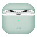جراب يونيك لينو السائل المصنوع من السيليكون لسماعات AirPods بلون النعناع (أخضر)