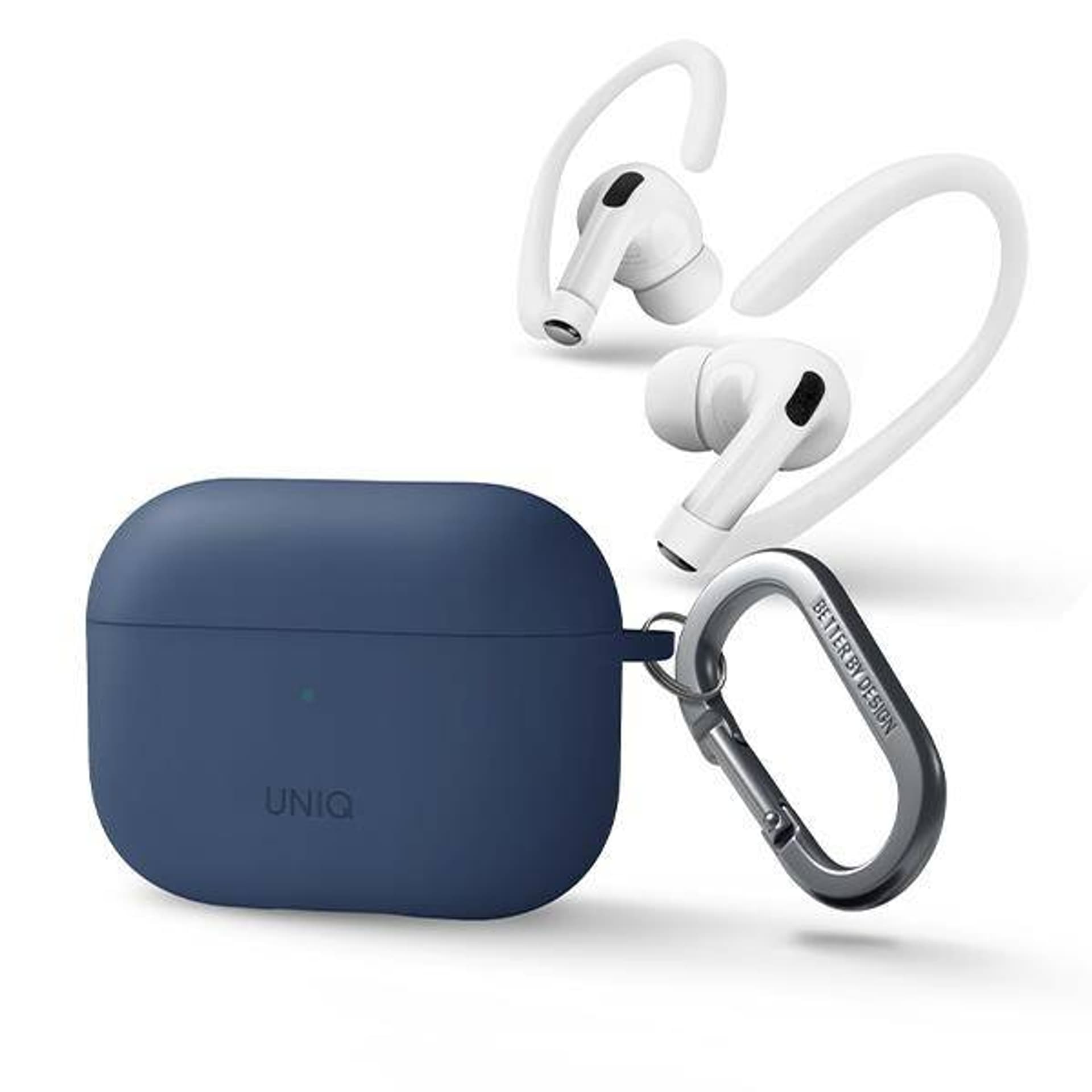 UNIQ Case Nexo AirPods 3 gen + Ear Hooks Silicone blue/blue