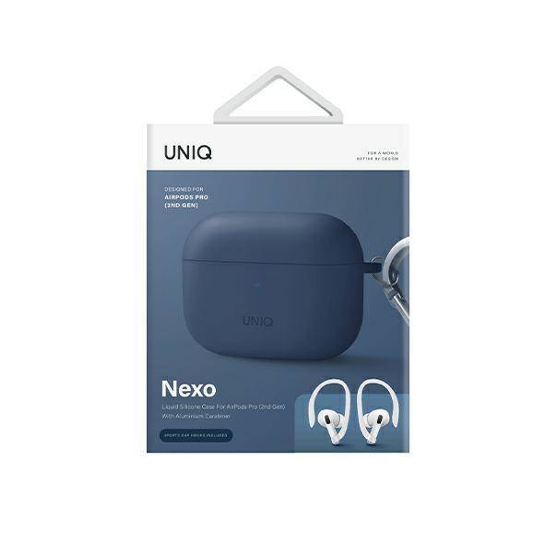 UNIQ Case Nexo AirPods 3 gen + Ear Hooks Silicone blue/blue