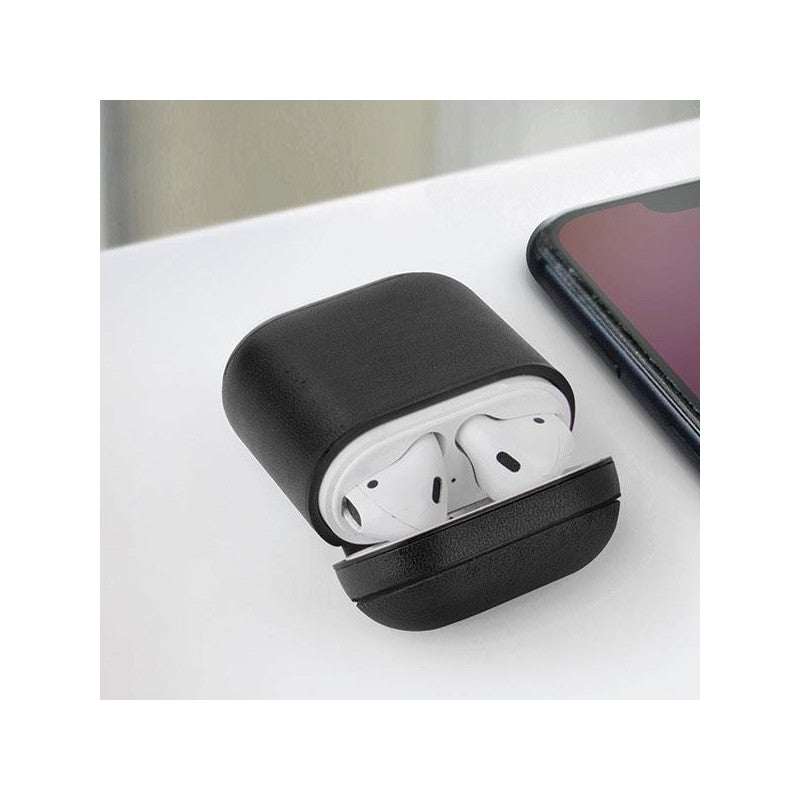 Uniq Terra Genuine Leather AirPods Case (Black)