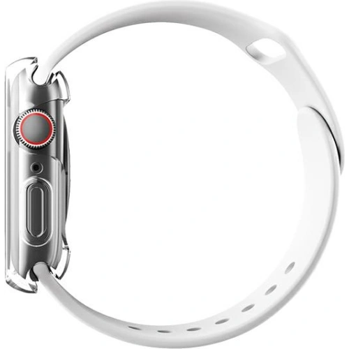 جراب UNIQ Garde لساعة Apple Watch 4/5/6/7/8/9/SE مقاس 44/45 مم شفاف/شفاف