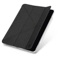 قماش UNIQ Yorker لجهاز Apple iPad Air 10.9 2020/2022 (الجيل الرابع والخامس) / iPad Air 11 2024 (الجيل السادس) أسود من قماش أوبسيديان محبوك مضاد للميكروبات