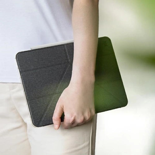 UNIQ Yorker Kanvas Apple iPad Air 10.9 2020/2022 (4 i 5 gen) / iPad Air 11 2024 (6 gen) obsidian knit black Antimicrobial