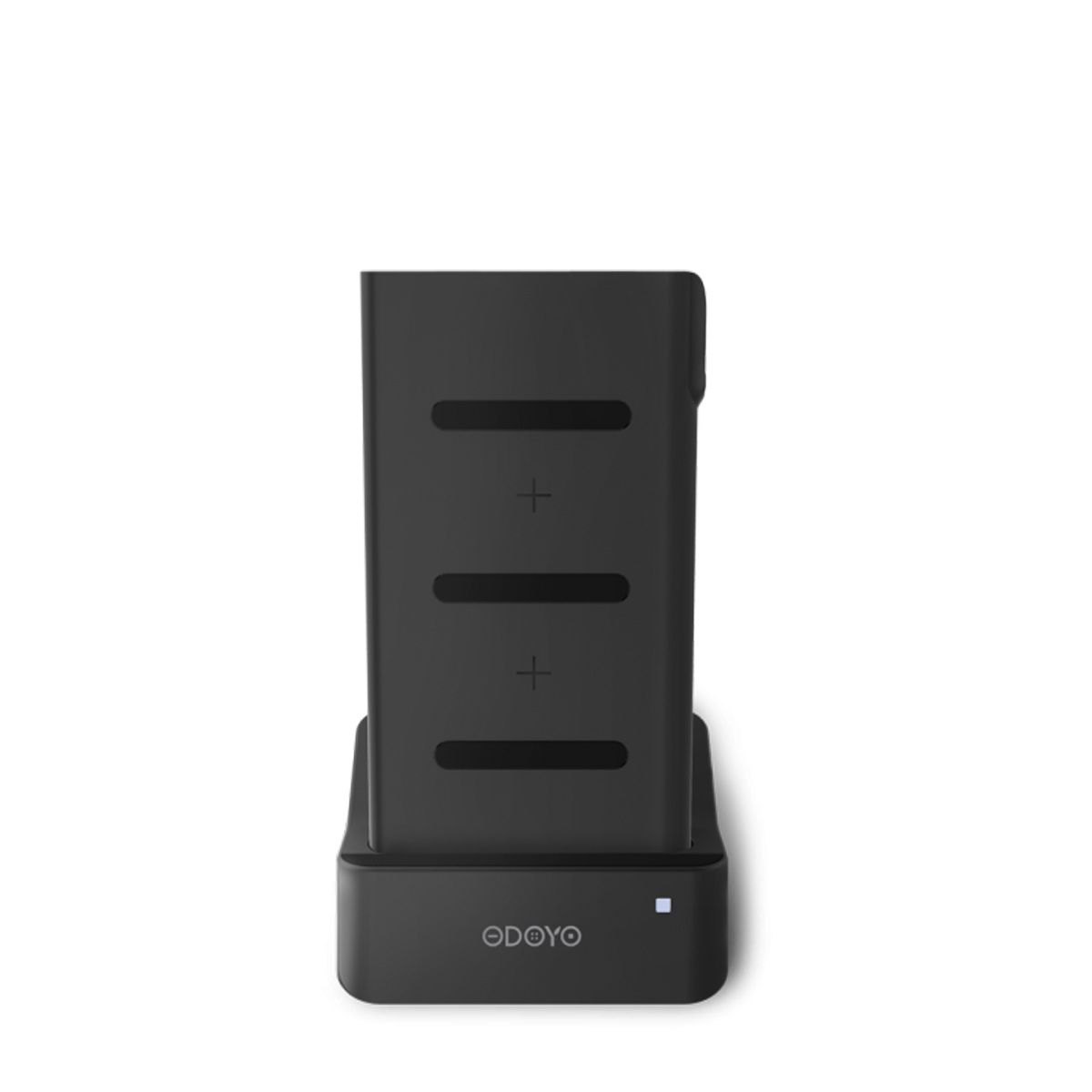 Odoyo - Wireless Charging Dock AND Portable Battery Pack 6000mAh/22.2Wh - Black