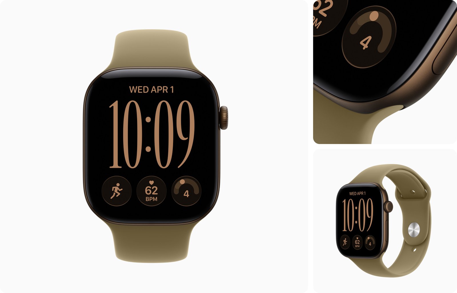 Apple Watch Series 12 GPS + Cellular 42mm Dark Bronze Aluminium with Dark Bronze Milanese Loop - One Size