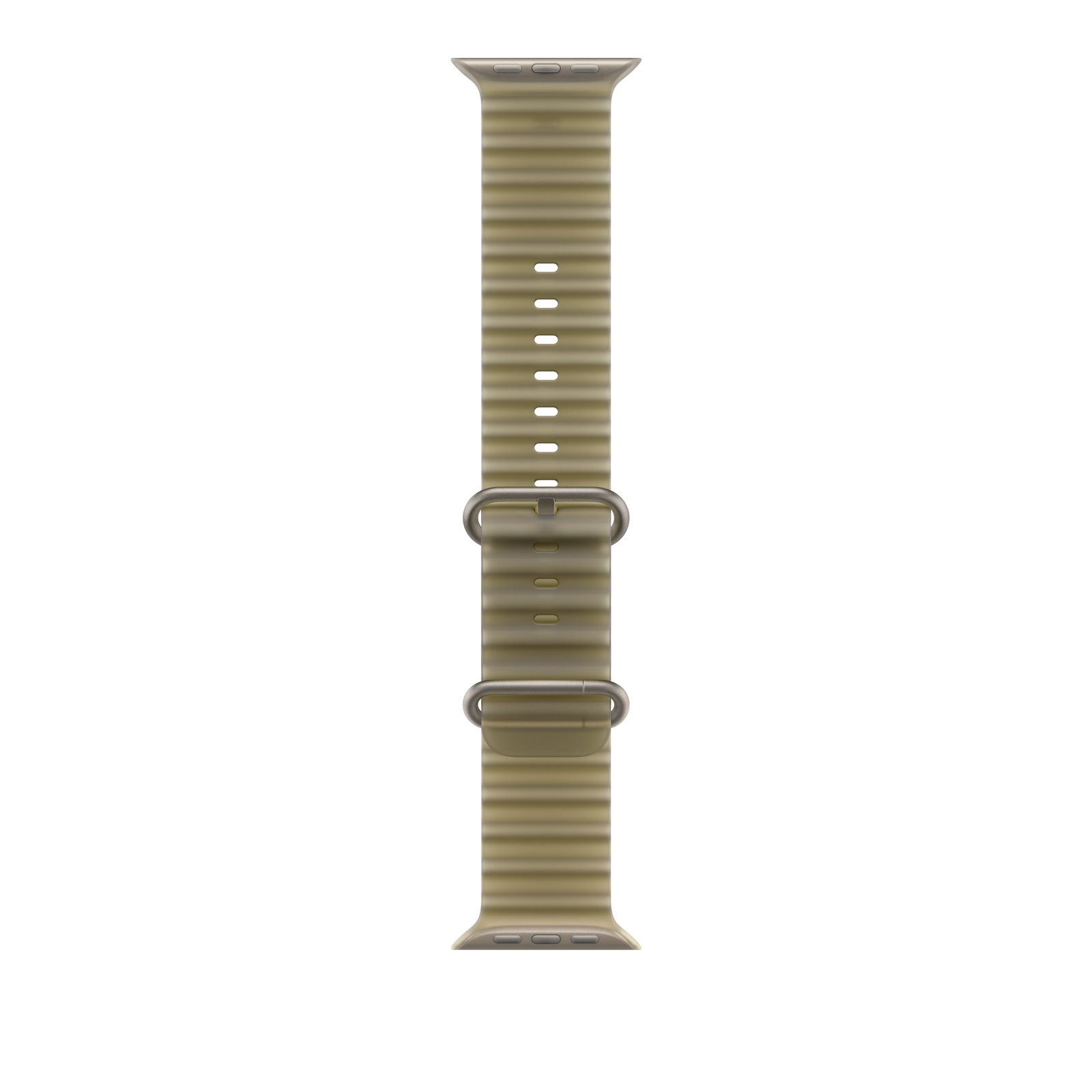 49mm Translucent Kelp Ocean Band - Natural Titanium Finish