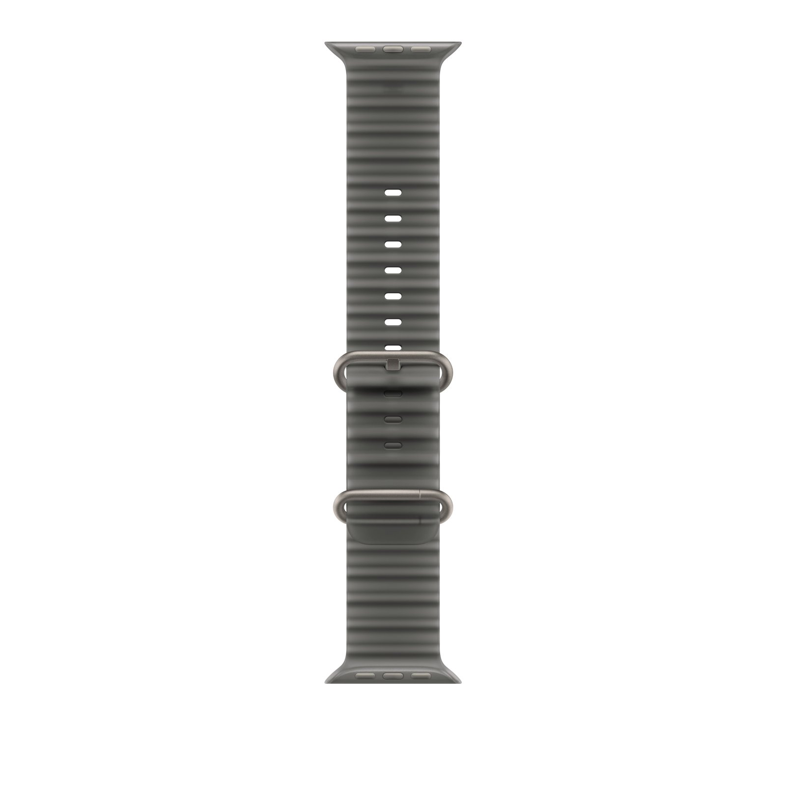 49mm Translucent Black Ocean Band - Natural Titanium Finish