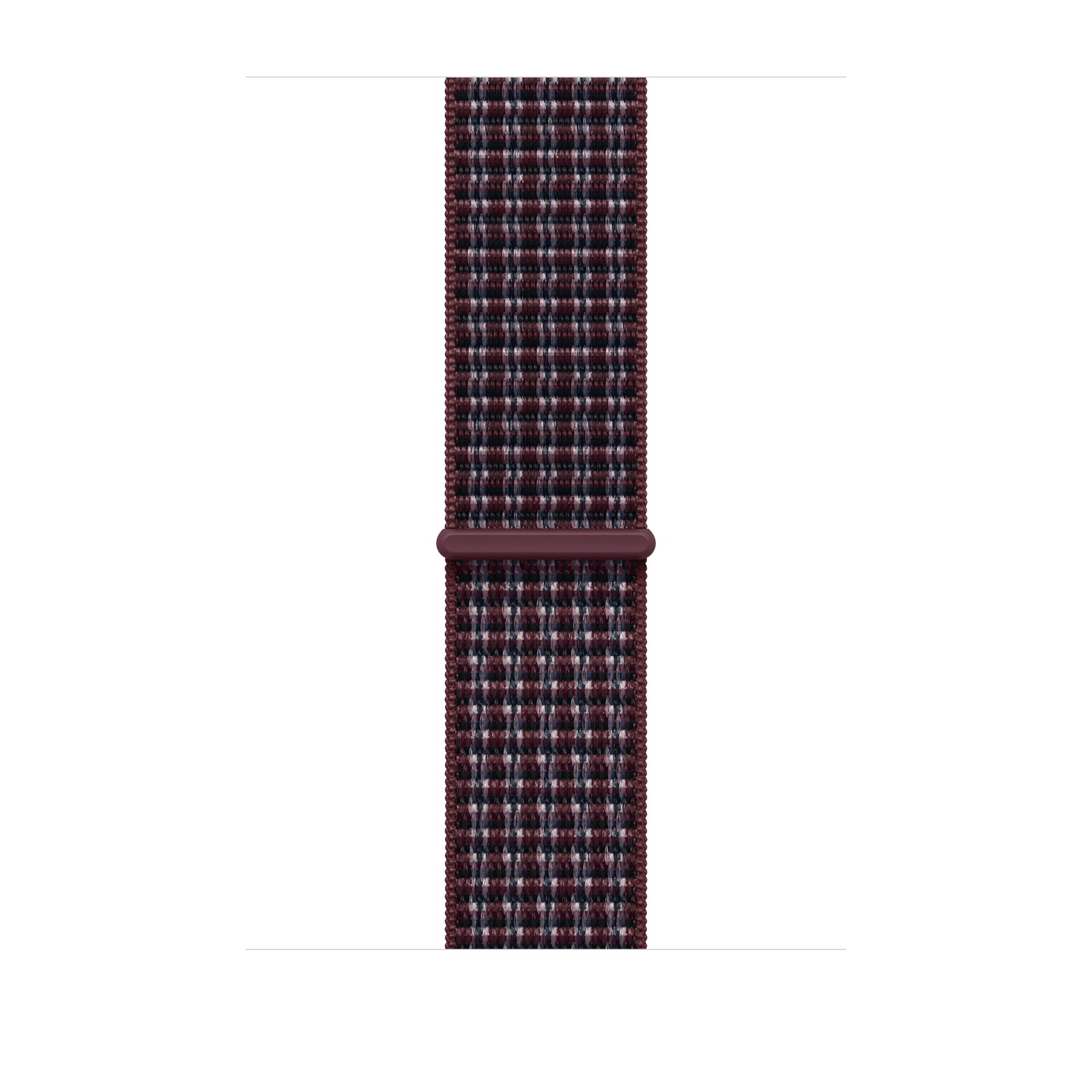 46mm Burgundy Plaid Sport Loop