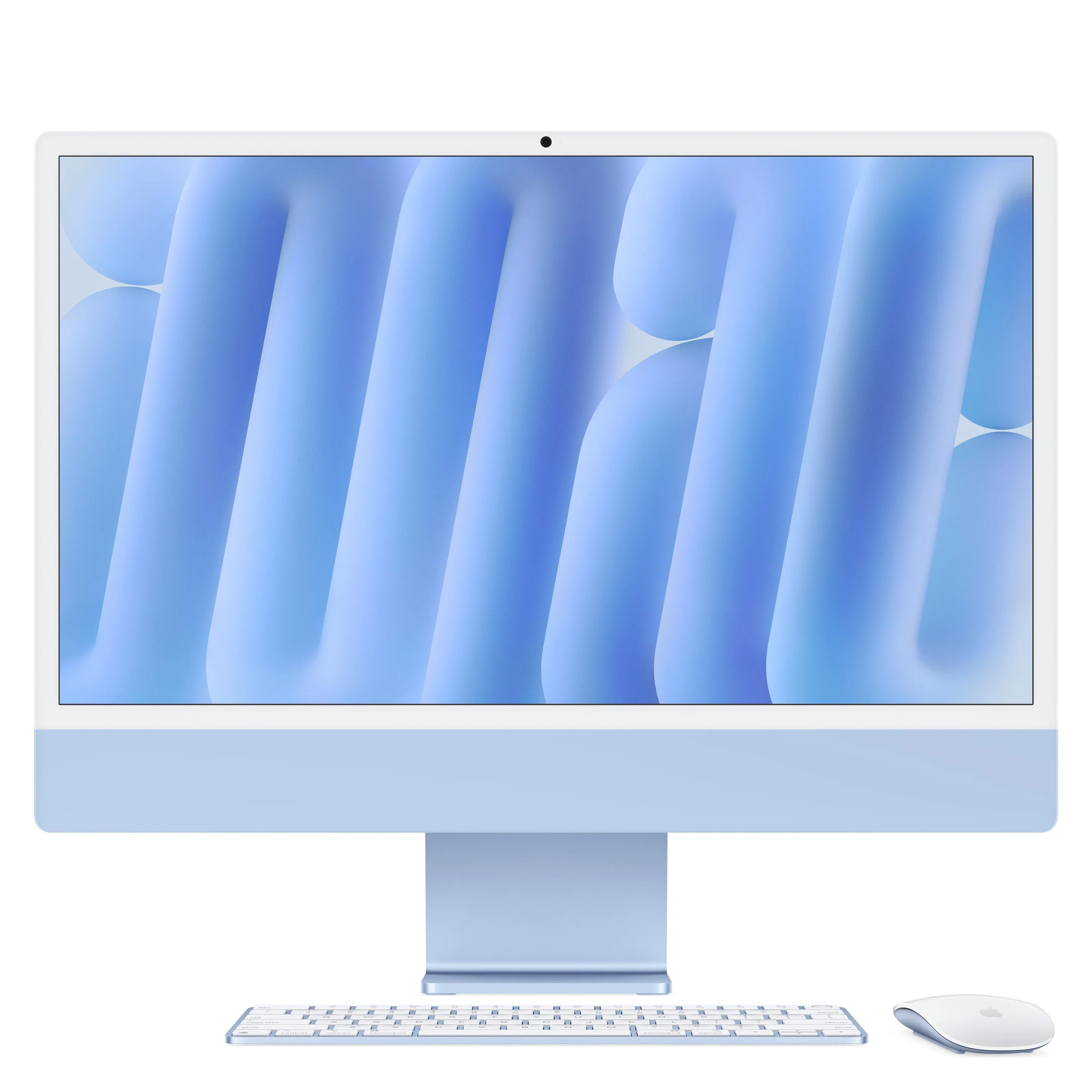 24-inch iMac with Retina 4.5K display: Apple M4 chip with 10-core CPU and 10-core GPU, 16GB, 256GB SSD - Blue