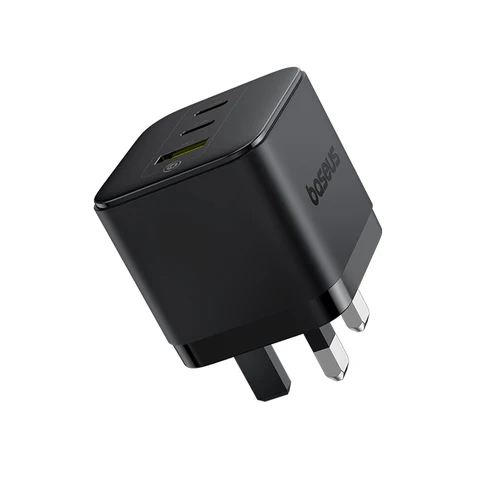 Baseus Palm Fast Charger 2C-U 65W Uk Cluster Black