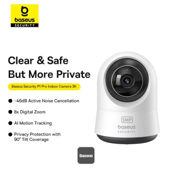 Baseus Security P1 Pro Indoor Camera 3K White