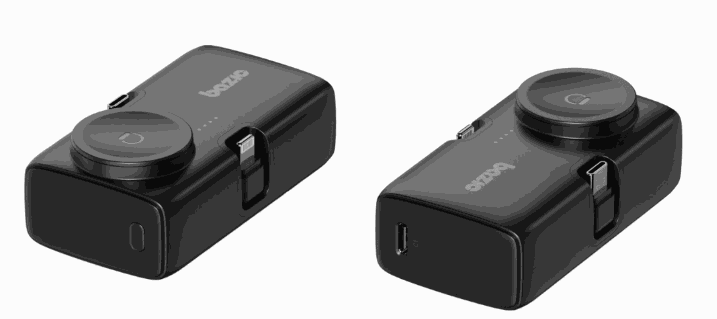 BAZIC GOPOWER KODA, 3IN1 5000MAH FOLDABLE USB-C / LIGHTNING PIN POWERBANK WITH APPLE WATCH CHARGER - BLACK
