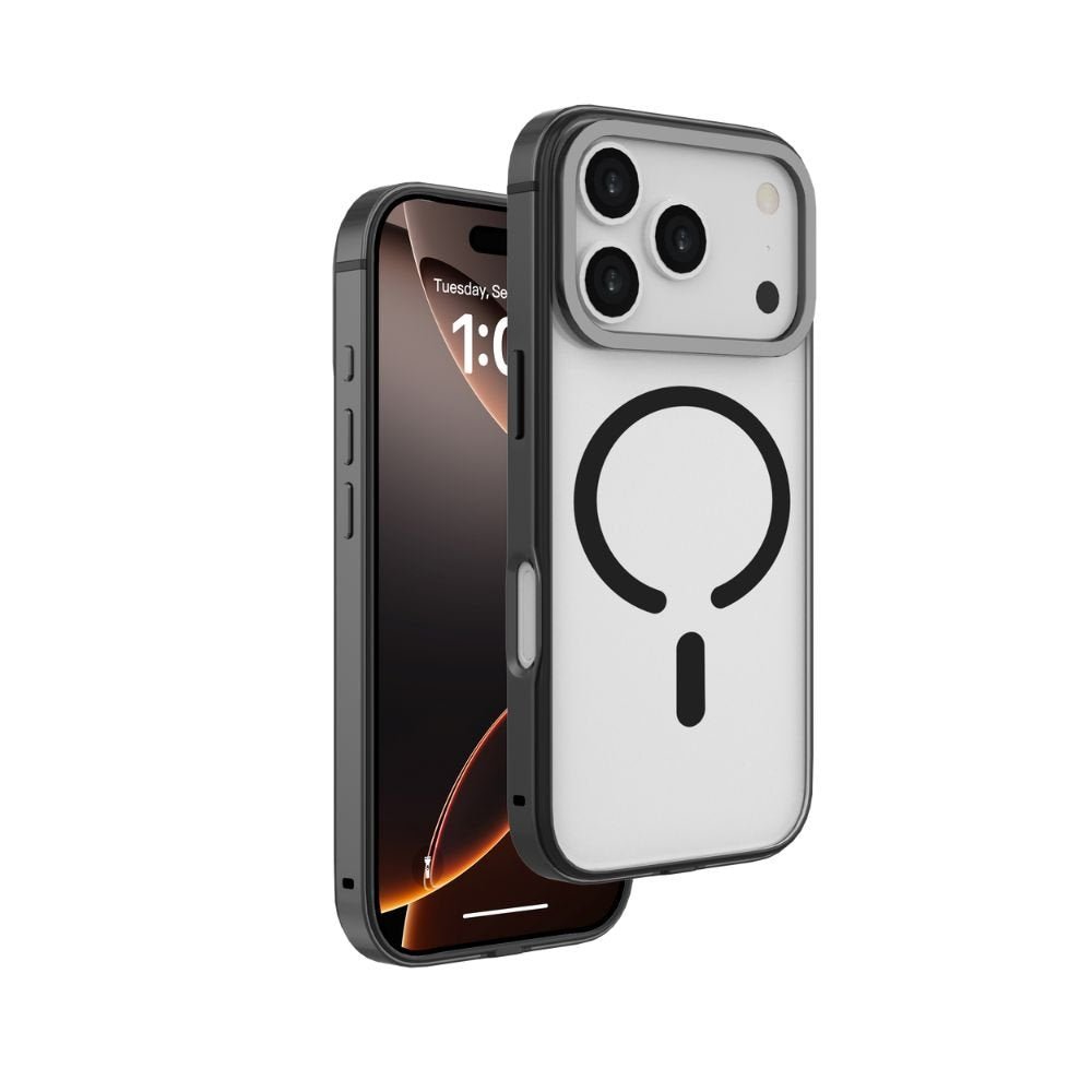INFINYTY CIR001X17 Clear Case with Metallic Accents iPhone 17PM Black