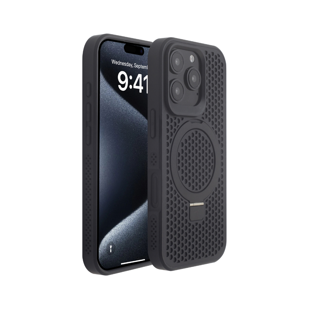 INFINYTY HIV001X01 Nester Case w Ring Stand HiveX iPhone 16 Pro Black
