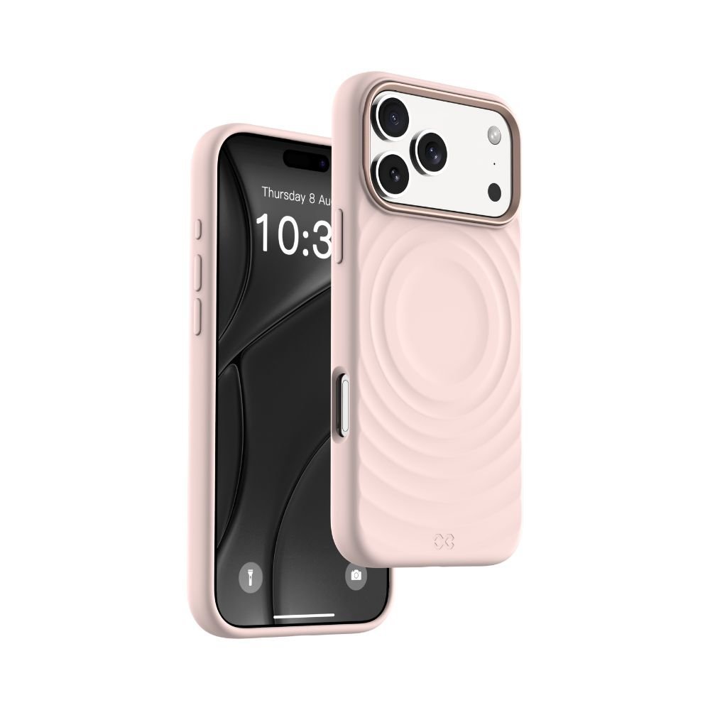 INFINYTY QUI003X16  Ripple Silicone Case, UltraSoft Lining iPh17Pro Pink