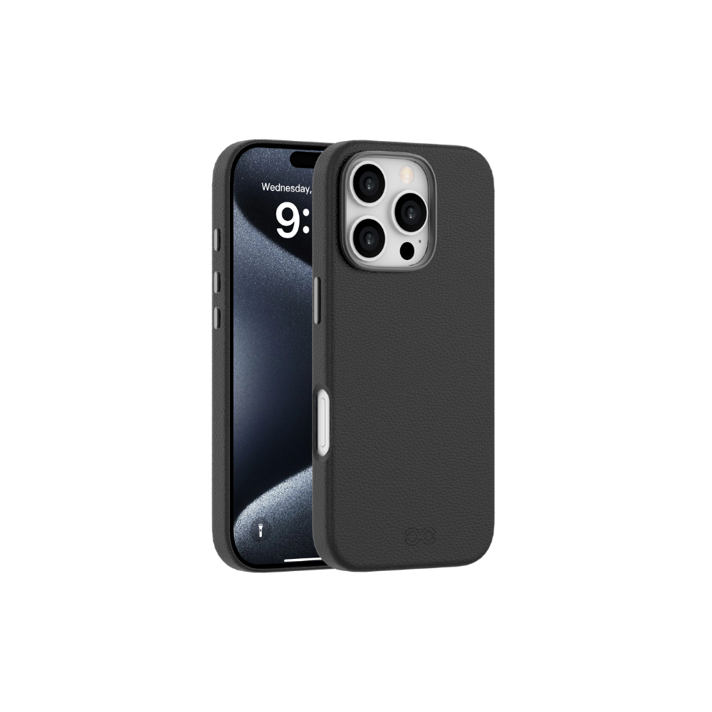 INFINYTY VOG001X01 Exquisite Leather Case Vogue iPhone 16 Pro Black