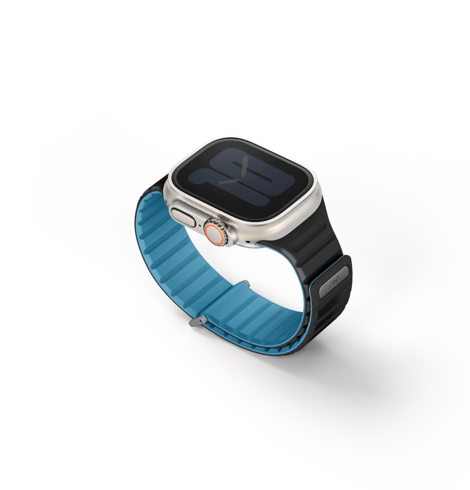 JCPal FlexDuo Apple Watch Band (Black/Navy Blue) for Apple Watch 1-8th,Ultra,SE1-2nd(42/44/45/49mm)