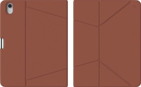 JCPal SlimFlex Folio Case with Pencil Holder (Almond Brown/Grey) for iPad 10.9-inch(10th,2022)