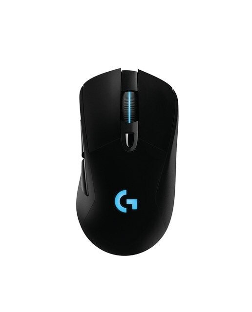 Logitech G703 Lightspeed Wireless Gaming Mouse W/Hero 25K Sensor, PowerPlay Compatible, Lightsync RGB, Lightweight 95G+10G Optional, 100-25, 600 DPI, Rubber Side Grips - Black