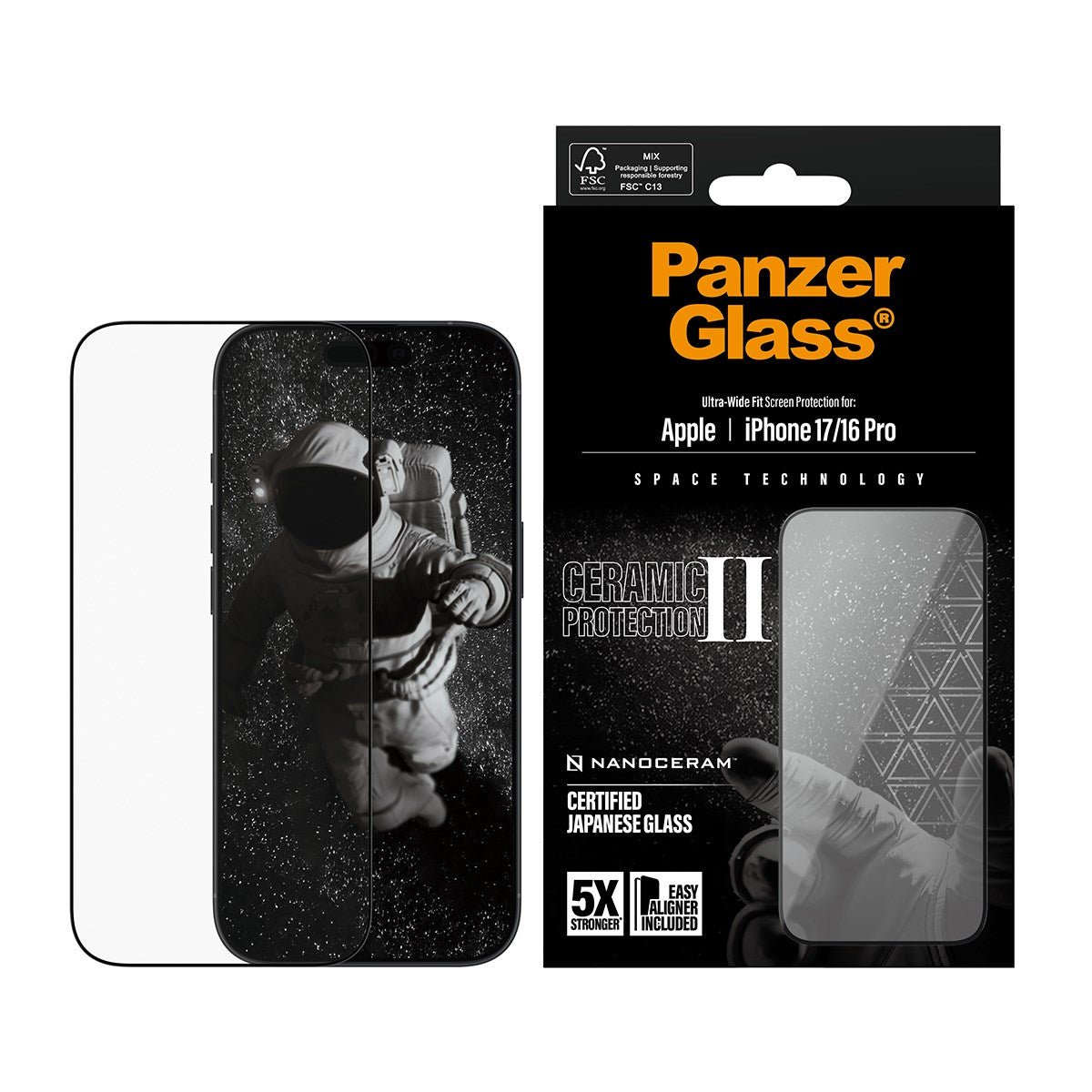 Panzer Glass - Apple iPhone 17/iPhone 16 Pro Ceramic UWF