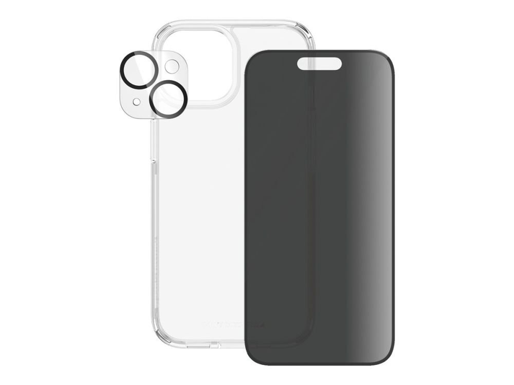 PanzerGlass® 3-in-1 Privacy Bundle Pack for  iPhone 15
