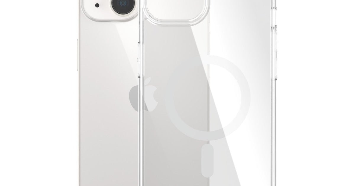 PanzerGlass® HardCase Transparent w. White MagSafe iPhone 14 | 13