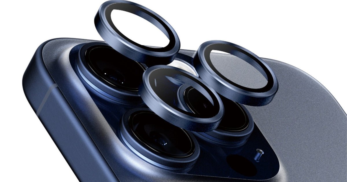 PanzerGlass PanzerGlass Hoops iPhone 15 Pro, Pro Max Blue Titanium